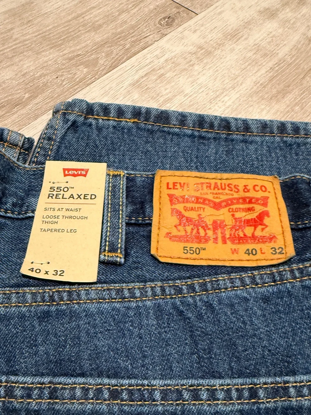 Levi's Men’s 550 Relaxed Fit Jeans NEW 40x32